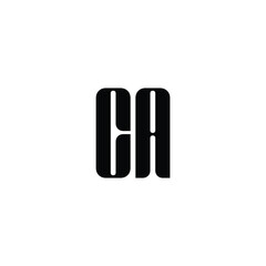 CA monogram logo design letter text name symbol monochrome logotype alphabet character simple logo