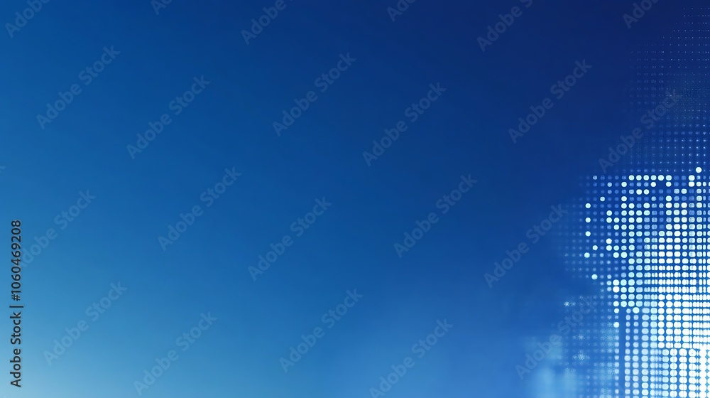 Poster abstract blue background with dots plain textured background for web design and copy