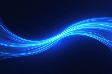 Dynamic blue light wave concept for futuristic digital design and backgrounds.