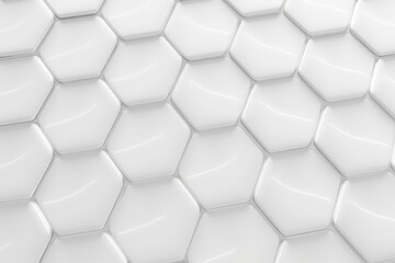 Naklejka premium Modern geometric pattern with hexagonal white tiles for contemporary interior design.