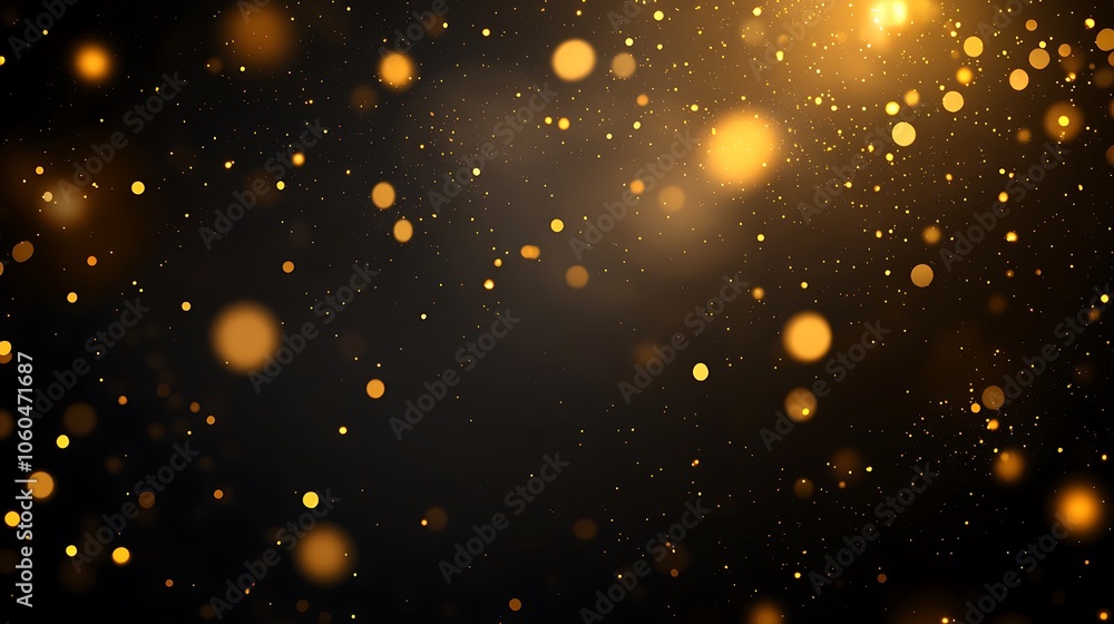Poster golden glitter background plain textured background for web design and copy