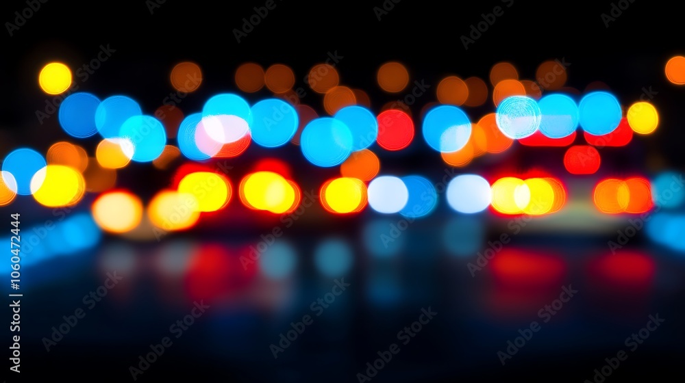 Aufkleber abstract blurred city lights background abstract gradient background with copy space