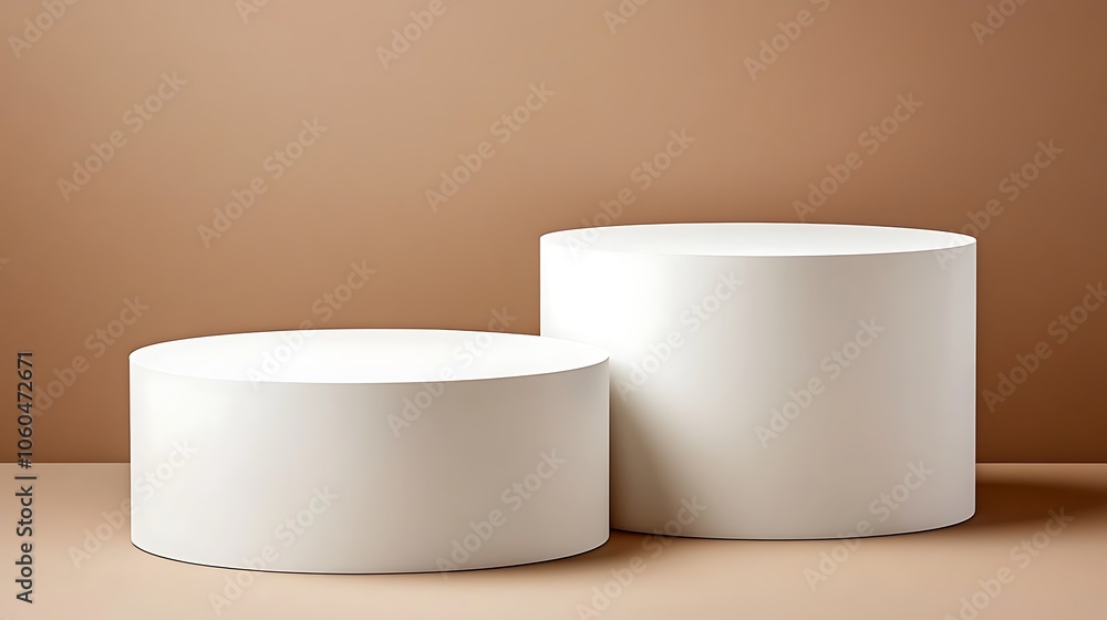 Poster minimalist product display minimalist white background with space for text