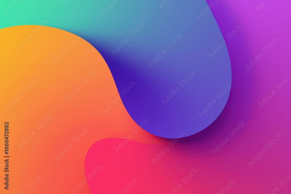 Aufkleber vibrant abstract colorful fluid gradient background for creative design projects.