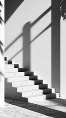 Modern Geometric Architecture with Shadows