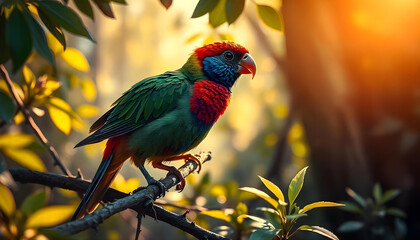 red and yellow macaw