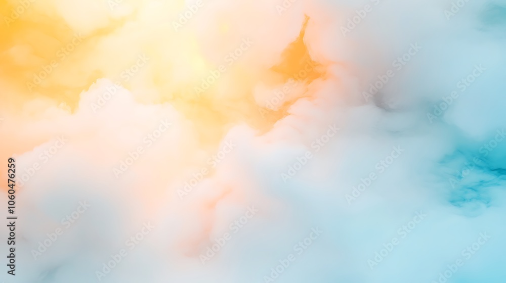 Poster abstract cloud background light gradient background with room for typography