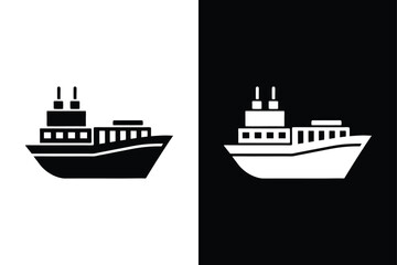 Obraz premium Ferry icon vector from public transport collection. Ferry icon with white background vector stock illustration.
