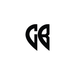 CB monogram logo design letter text name symbol monochrome logotype alphabet character simple logo