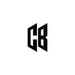 CB monogram logo design letter text name symbol monochrome logotype alphabet character simple logo