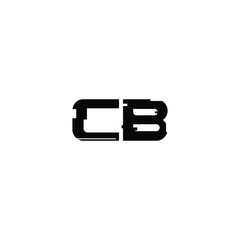 CB monogram logo design letter text name symbol monochrome logotype alphabet character simple logo