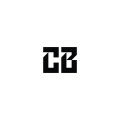 CB monogram logo design letter text name symbol monochrome logotype alphabet character simple logo