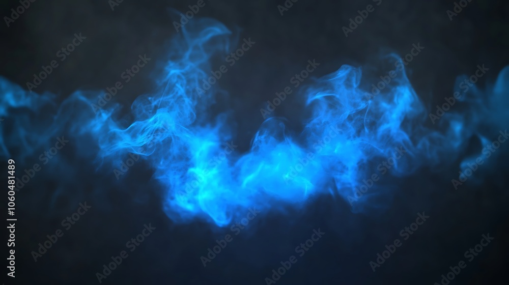 Poster blue smoke background for digital designs plain textured background for web design and copy