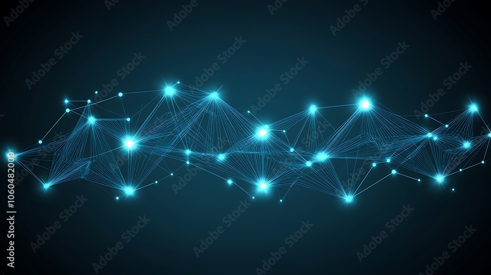 Poster abstract network connection simple neutral background with free space for design