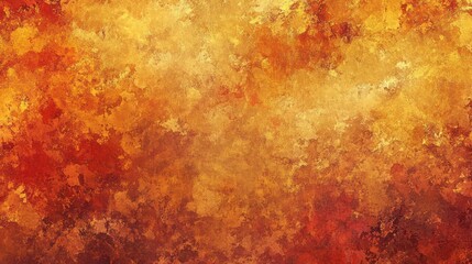 A textured canvas background displaying a rich tapestry of warm autumn colors, with layers of orange,