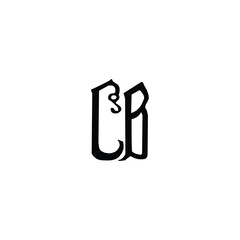 CB monogram logo design letter text name symbol monochrome logotype alphabet character simple logo