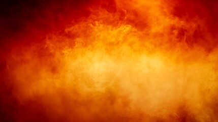 Orange and Red Smoke Background Clean Blank Canvas with Empty Space for Designs