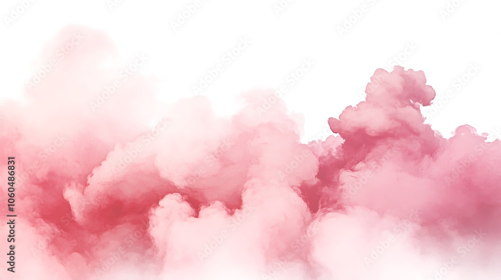 Poster pink watercolor clouds background abstract gradient background with copy space