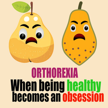 orthorexia illustration: When being healthy becomes an obsession