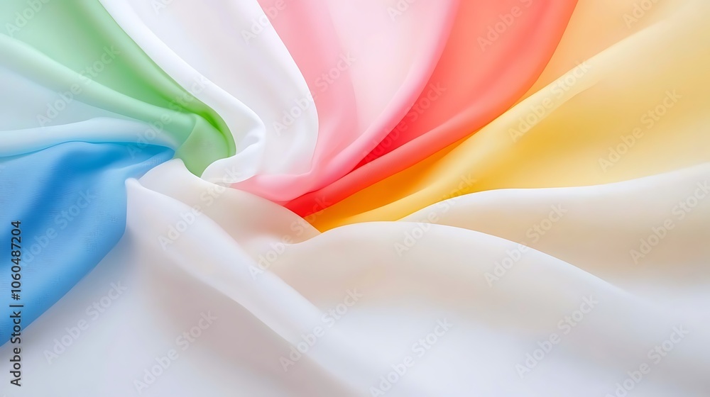 Poster colorful fabric background clean blank canvas with empty space for designs