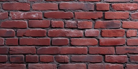 Obraz premium Rustic Red Brick Wall with Bold Texture