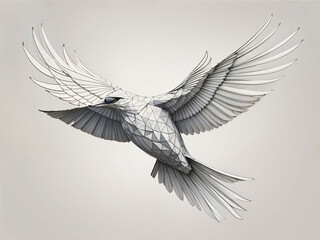 Fototapeta premium illustration of a bird
