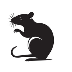 Silhouette of Standing Rat
Standing Rat Silhouette Illustration
Silhouette Art of a Rat Standing Upright