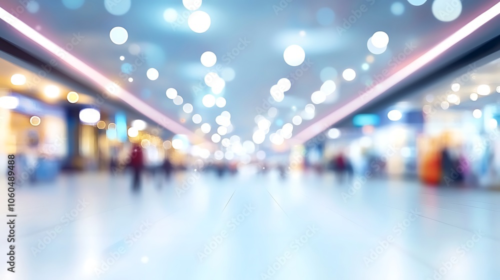 Aufkleber blurred background of shopping mall blank background with copy space for design projects