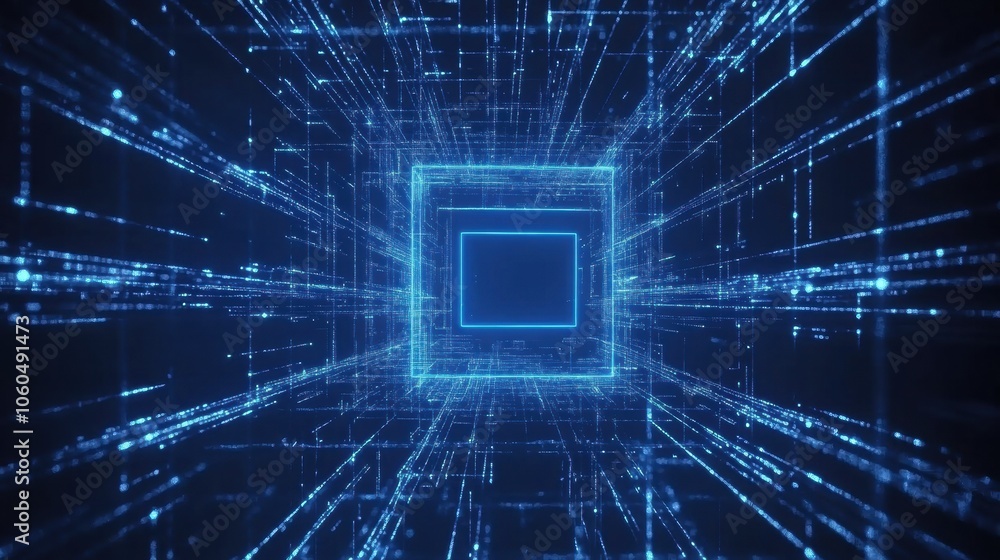 Aufkleber The computer screen highlights an open protection icon, symbolizing cybersecurity efforts in a modern digital environment. Generative AI