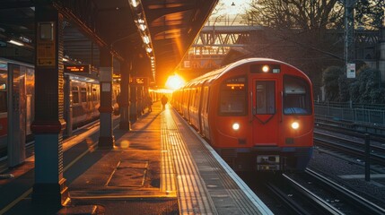 Empty billboards at busy train stations