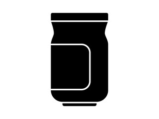 jar vector icon isolated illustration on white background