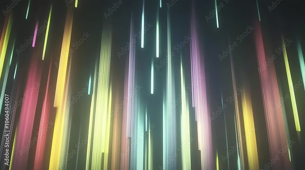Poster abstract background with colorful lines light gradient background with room for typography