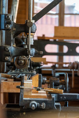 old wood lathe