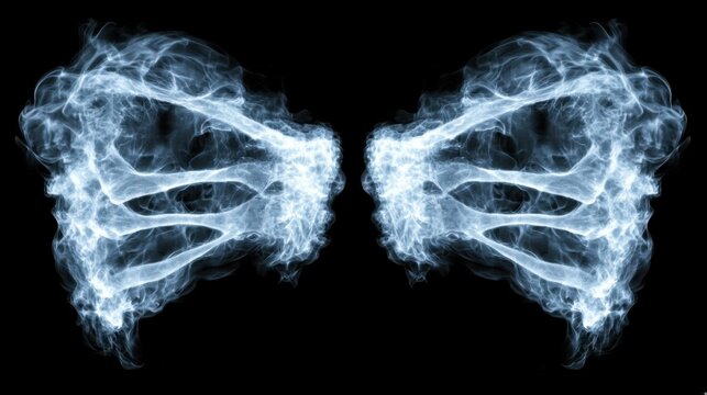 Ethereal Smoke Patterns: Exploring Abstract Imagery and Visual Illusions