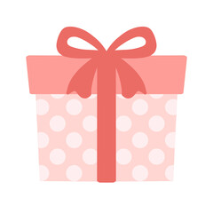 バレンタインデーのプレゼントボックスのイラスト