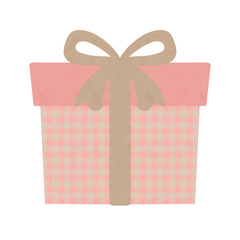 バレンタインデーのプレゼントボックスのイラスト