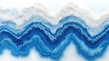 Obraz premium Captivating Blue Mineral Layers: A Stunning Representation of Natural Textures and Patterns