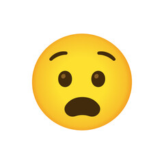 Fototapeta premium Worried Face Emoji 
