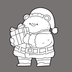 Cute children Christmas Cute hand drawn Elements Illustration cards