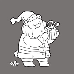 Cute children Christmas Cute hand drawn Elements Illustration cards