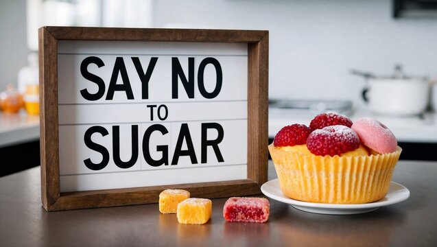 Inspiring Photos of Say No to Sweets Signs Encouraging Mindful Eating Habits