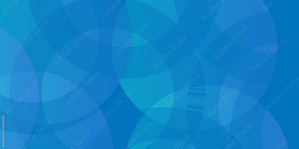 Poster abstract blue background with lines and circle vector colorful wave. abstract geometric illustration