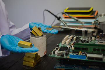 Extracting gold from computers involves recovering precious metals from electronic components. This process includes dismantling devices, collecting circuit boards