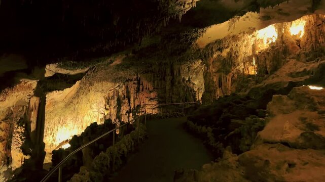 Inside the drach cave mallorca