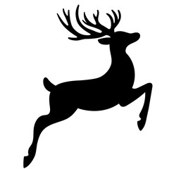 Reindeer Silhouette Illustration
