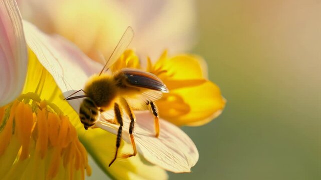 Flowering plants depend on bees for reproduction and growth