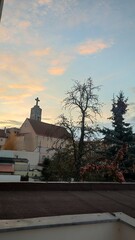 Obraz premium sunset in the city