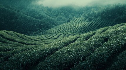 Tea plantation in Munnar, India 