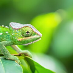 Obraz premium Vibrant Chameleon Skin Close-Up Image