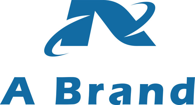 Letter A brand tech logo
